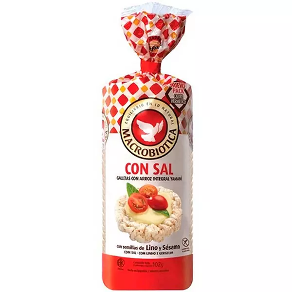 Galletas de arroz con sal