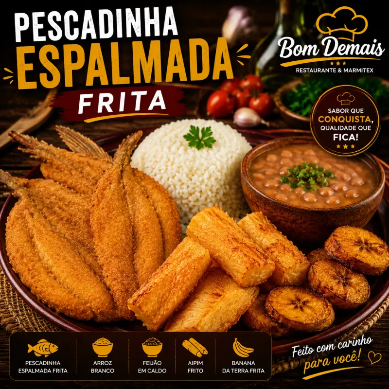 PEIXE FRITO (PESCADINHA ESPALMADA)