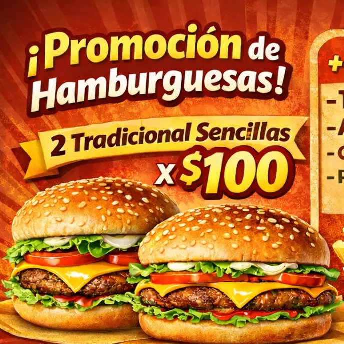2 x 100 burger jumbo!!
