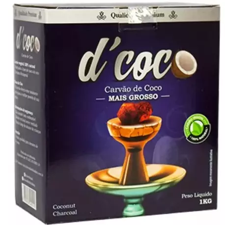 Carvão D' Coco 1kg