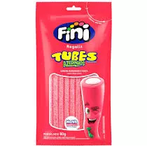 Bala Fini Tubes morango azedinha 80g