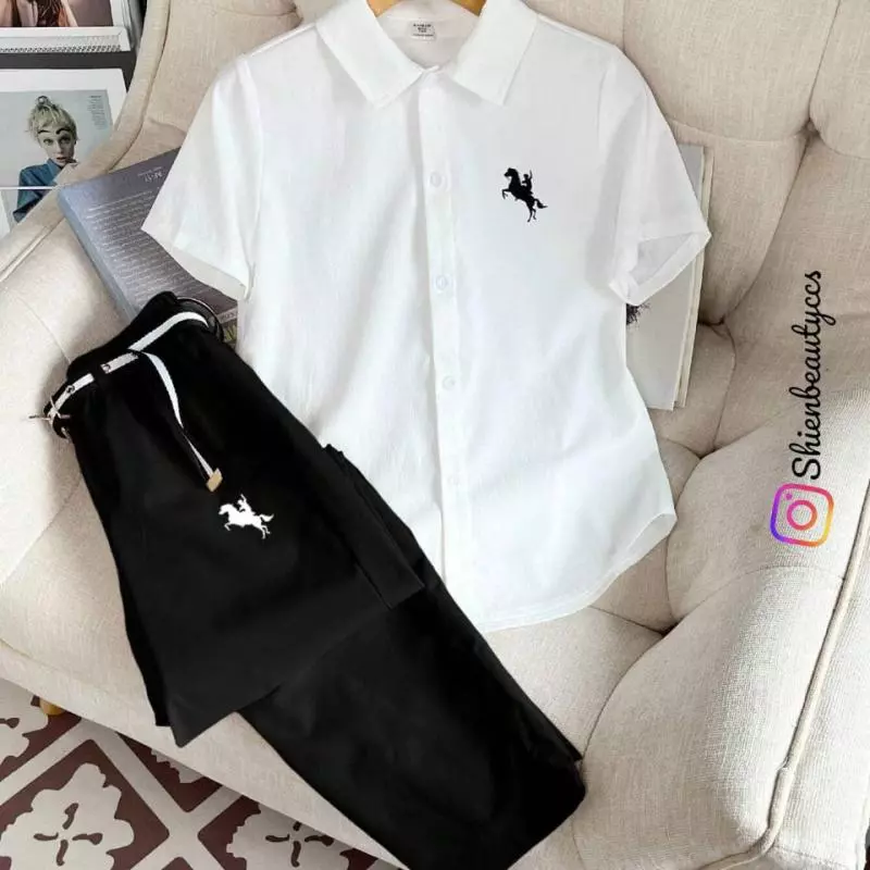 Conjunto camisa, pantalon y correa