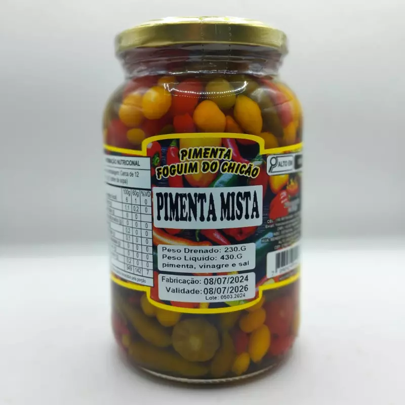 658  - Pimenta Mista em Conserva