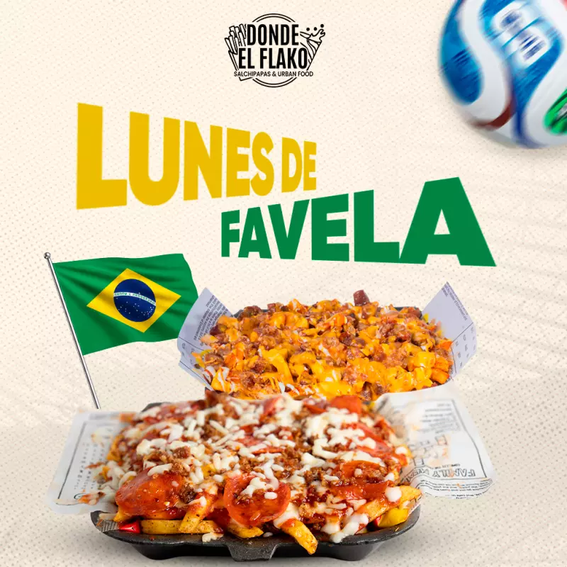 LUNES DE FAVELA 2 X $15