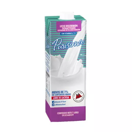 Leche descremada deslactosada