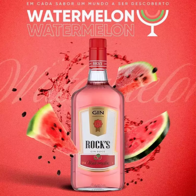 GIN ROCKS WATERMELON 1L