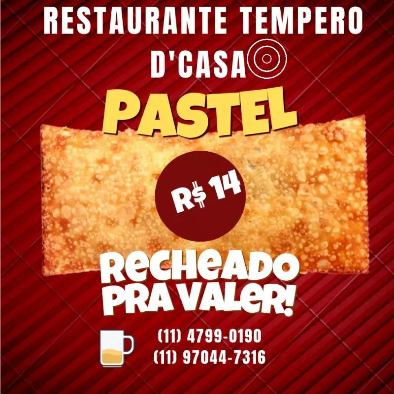 Pastel de Calabresa c/ Requeijão