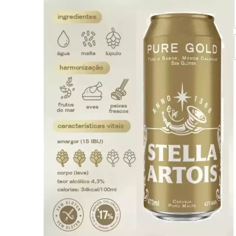 Stella puro gold 473ml