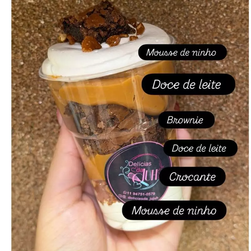 Copo Crocante de Doce de Leite