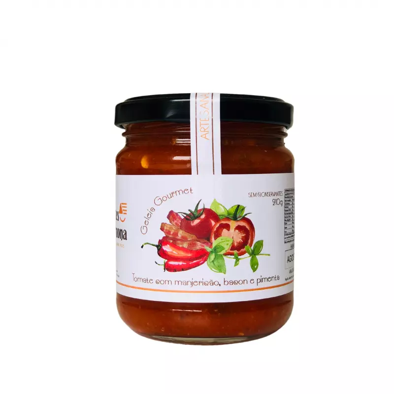 Geleia Tomate Manjeric Bacon Pimenta