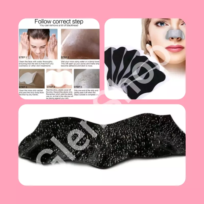 Set 5 tiras limpieza puntos negros