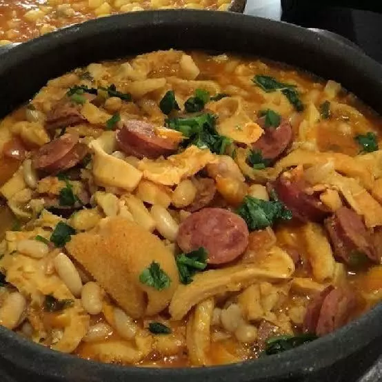 Dobradinha com feijão branco