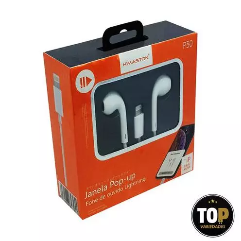 Fone Ouvido Ios Lightning H´maston P50