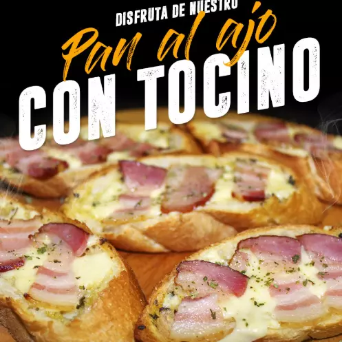 PAN AL AJO C/ QUESO Y TOCINO