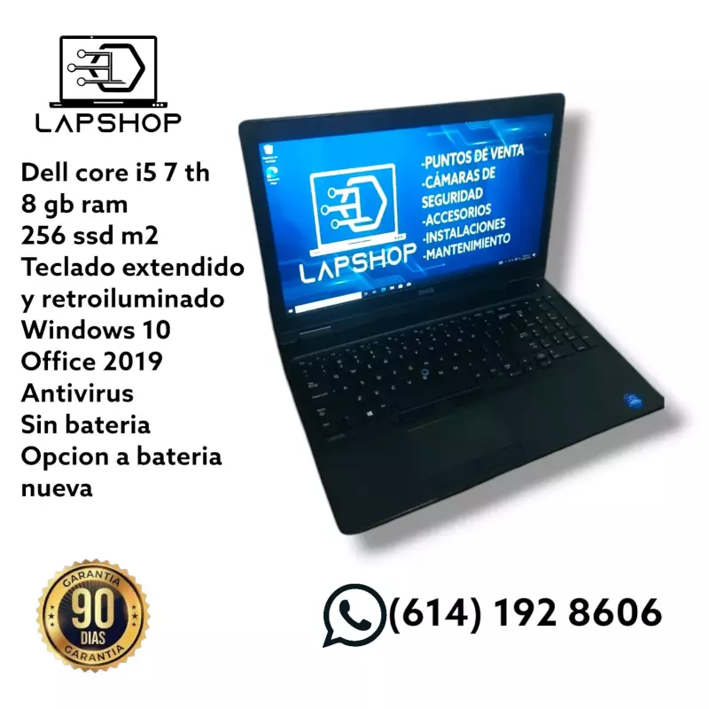 Laptop dell core i5 7 th