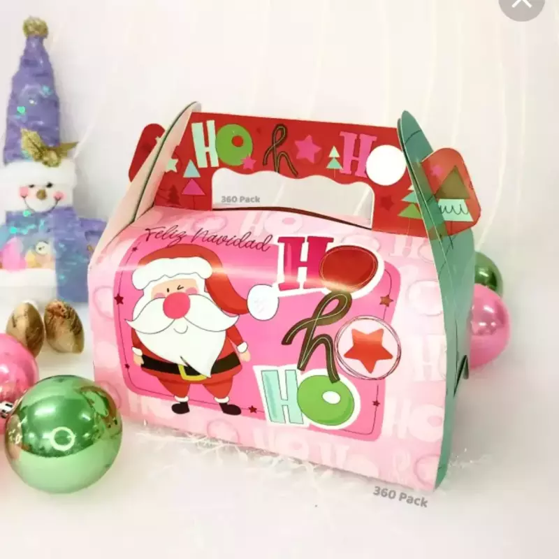 Loncheras Navidad Rosado