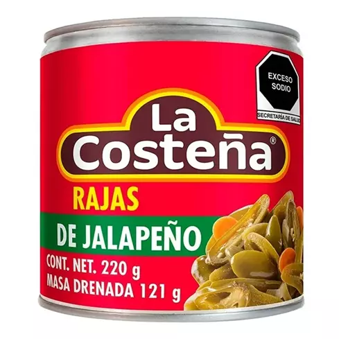 CHILES RAJAS DE JALAPEÑO 220 GR