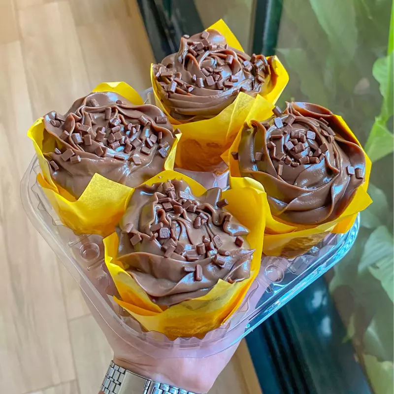 Cupcake de cenoura recheado