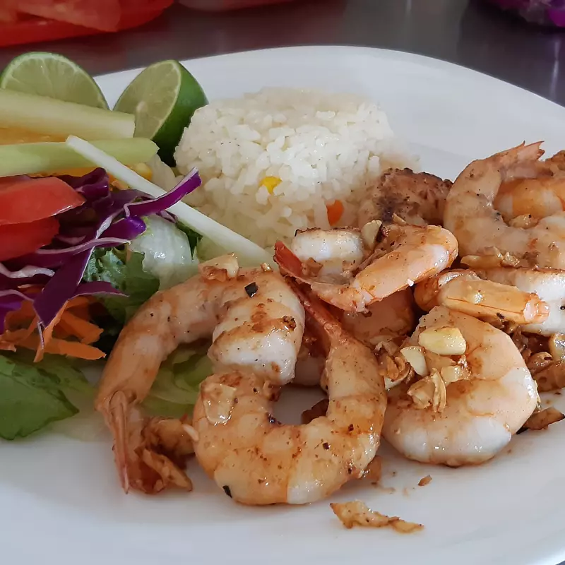 Camarones al mojo de ajo 🧄