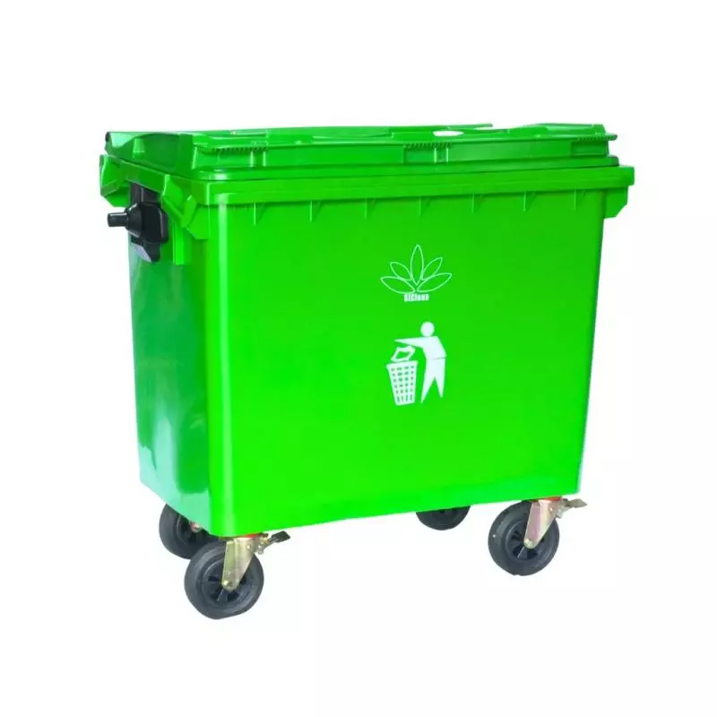 Contenedor de Basura Verde 660L 175G