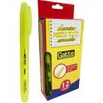 1264 Marca texto Gatte c/ 12 Amarelo