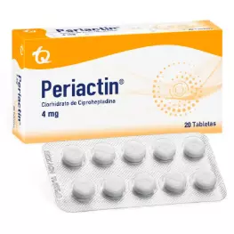 Periactin 4mg 20 tabletas