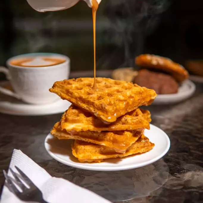 Waffle de buñuelo