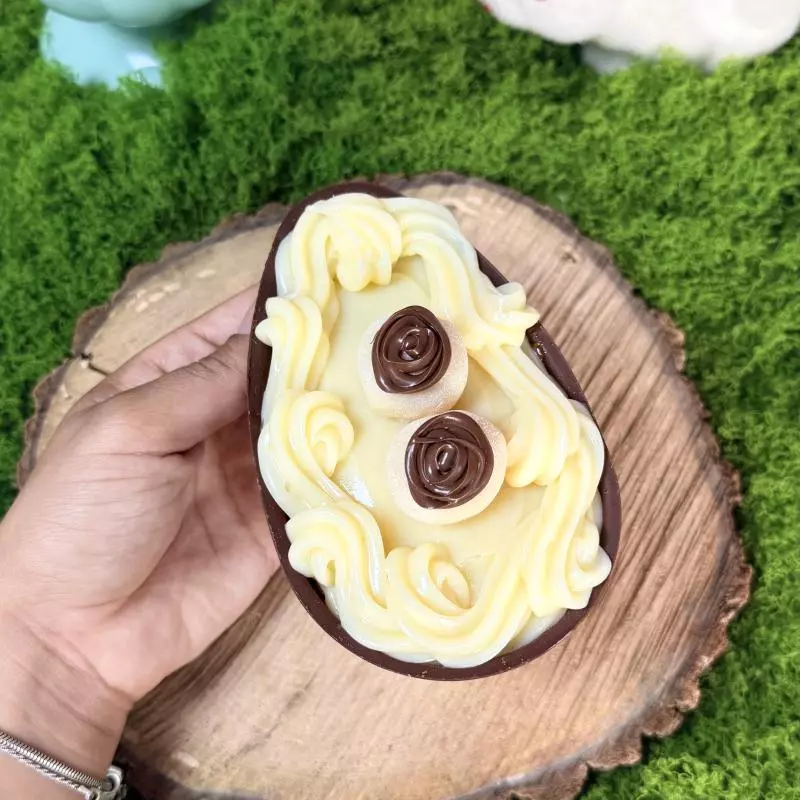 Ovo ninho com nutella