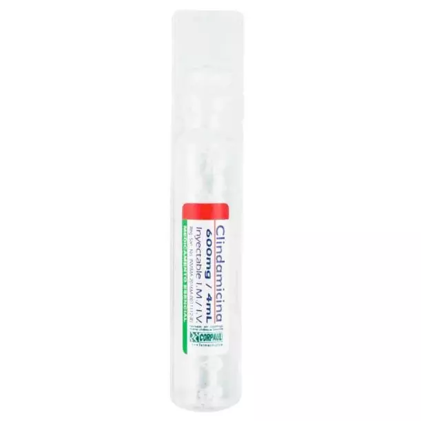 CLINDAMICINA 600 MG /4ML X 1 AMP