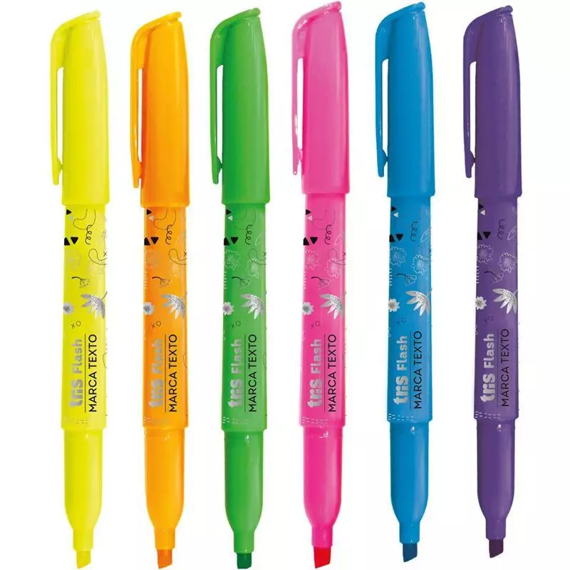 Caneta Marca Texto TRIS flash NEON