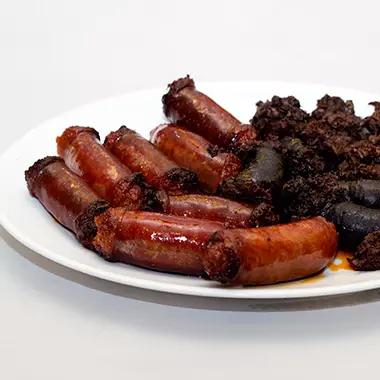 Chorizo y morcilla