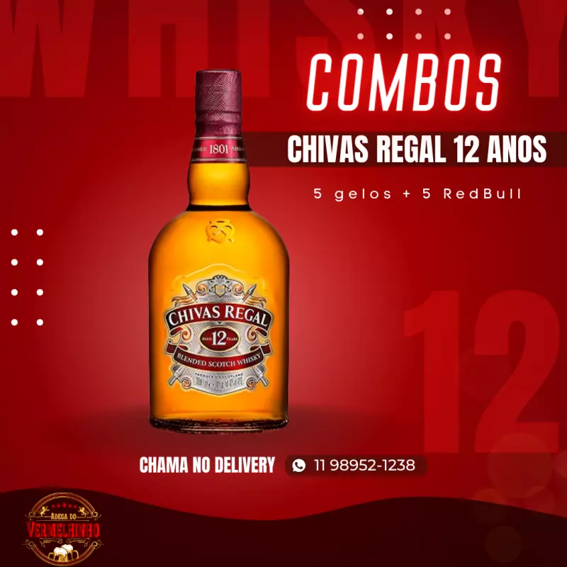 Combo Chivas Regal C/ 5 adicionais