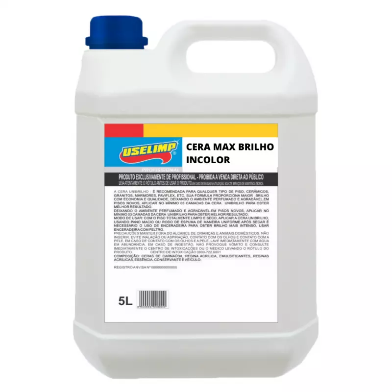 CERA MAX BRILHO INCOLOR 5L