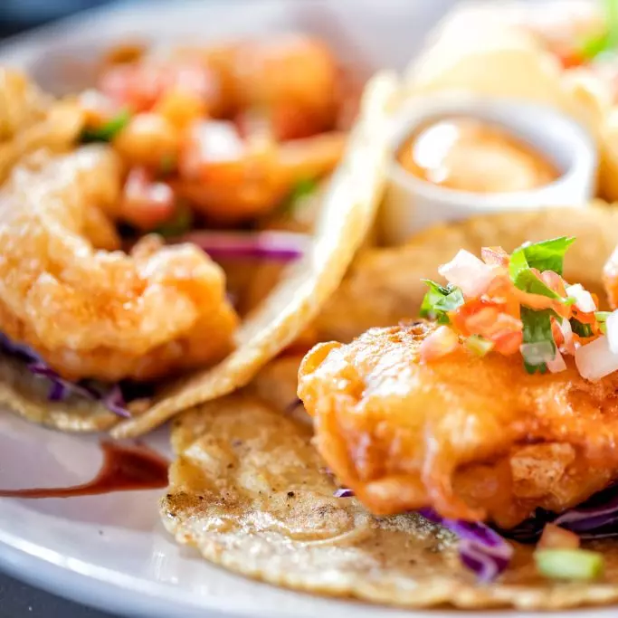 Taco de camarón