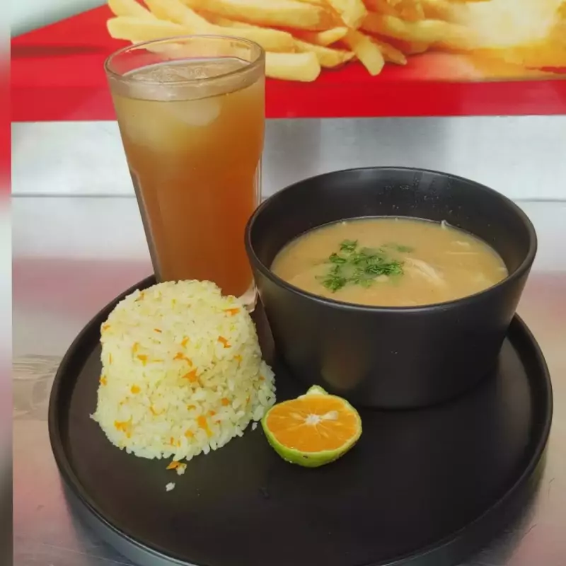 Almuerzo con contramuslo