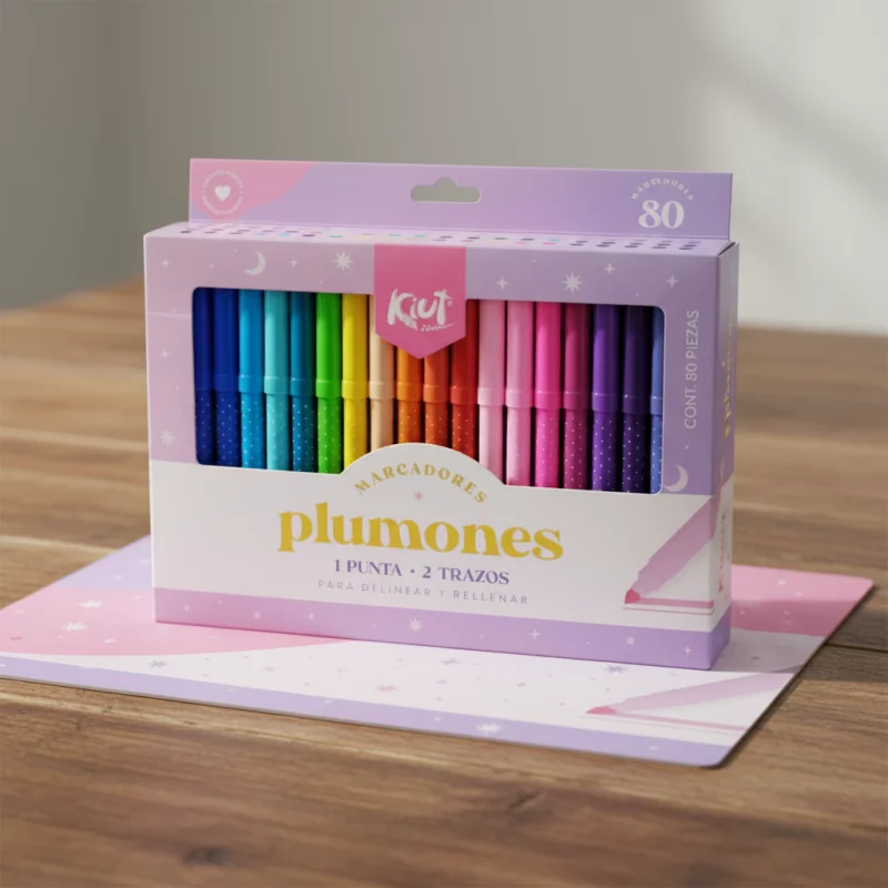 Plumones Kiut *80 Lavable COD 029104