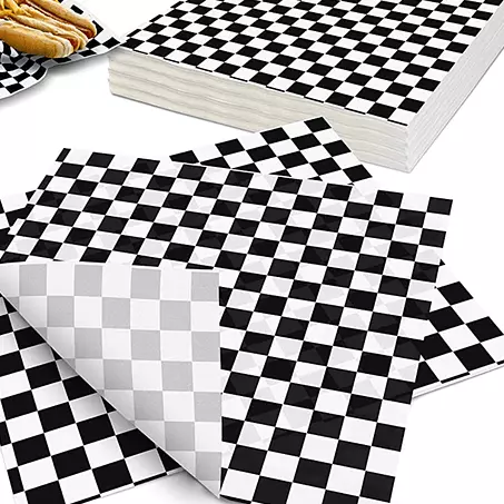Papel antigrasa diseño blanco/negro