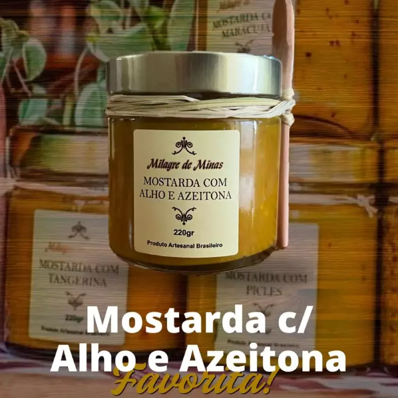 Mostarda com Alho e azeitona