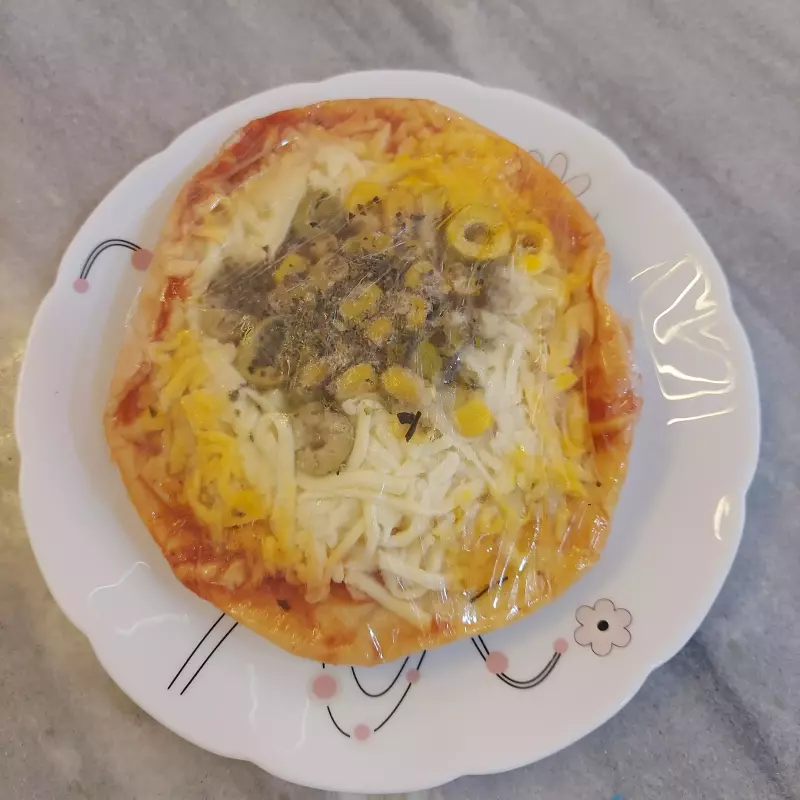 Mini pizza frango