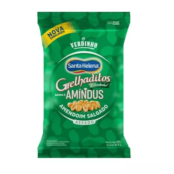 Amendoim SantaH. Salgado Assado 400g