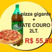 01 Pizza gigante/Mate Couro 02lts