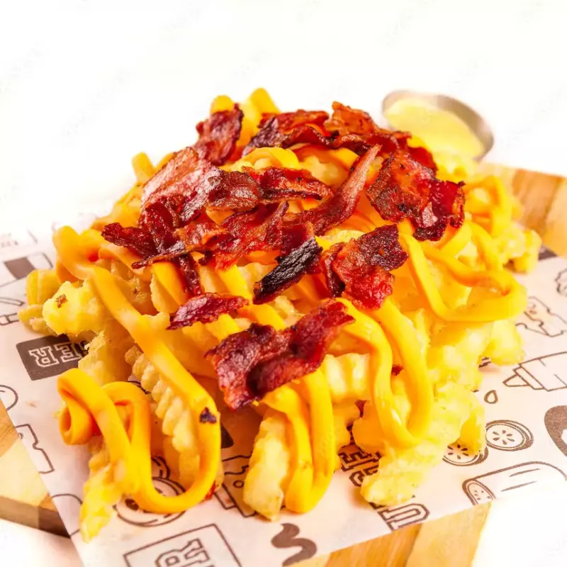 Bat Crinkle com Cheddar e Bacon