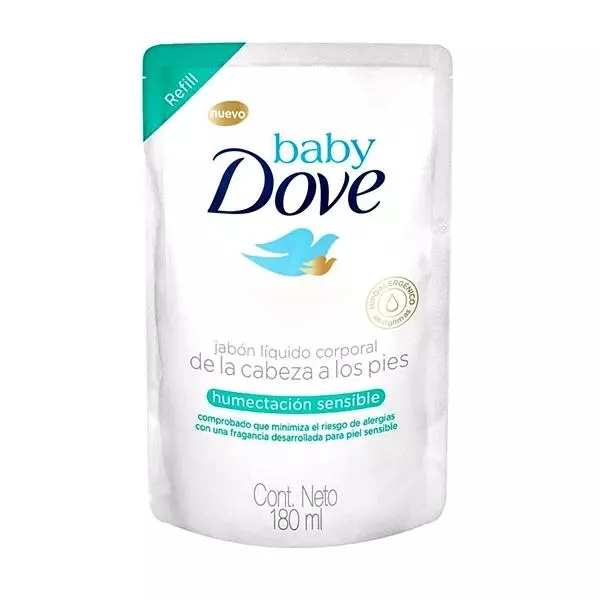 Dove Baby Jabón Liq. Corp x 180 RHS