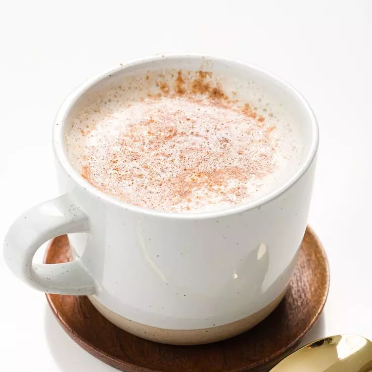 Dirty chai latte caliente