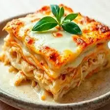 LASANHA DE FRANGO COM REQUEIJÃO CREM