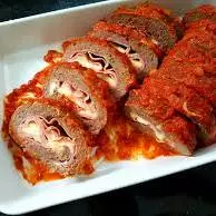 Rocambole de carne á primavera