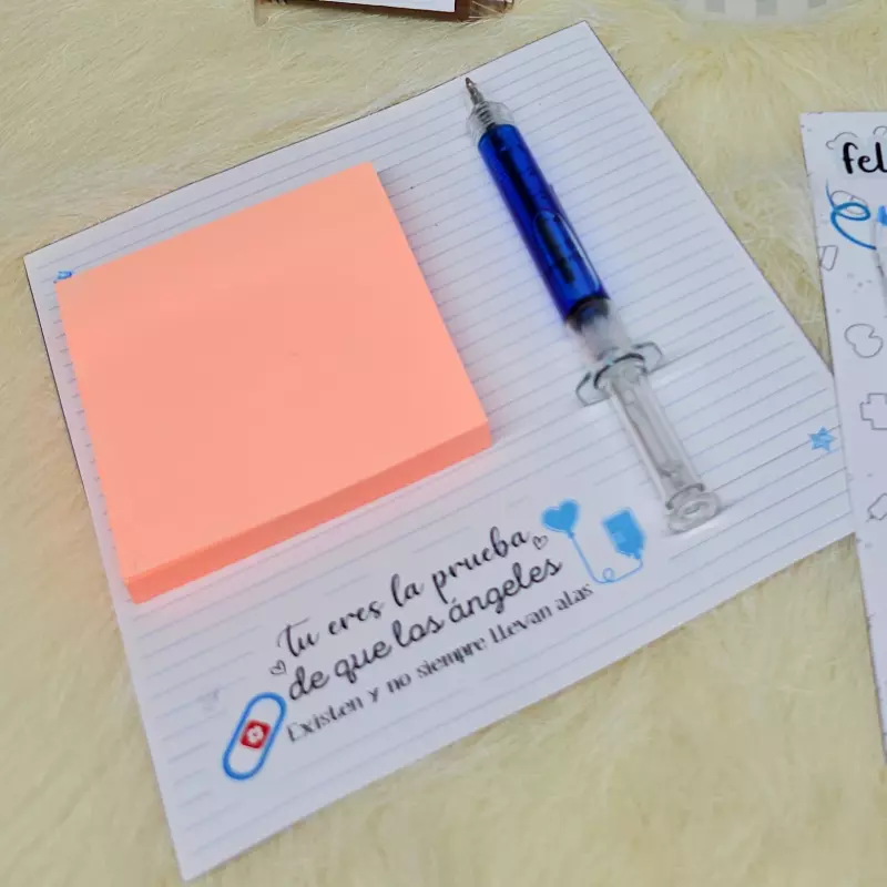 Porta notas enfermero