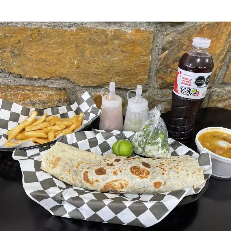 BURRITO ARRACHERA COMBO