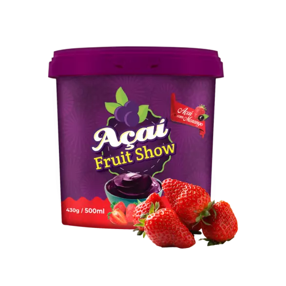 500ml Açaí C/Morango Fruit show