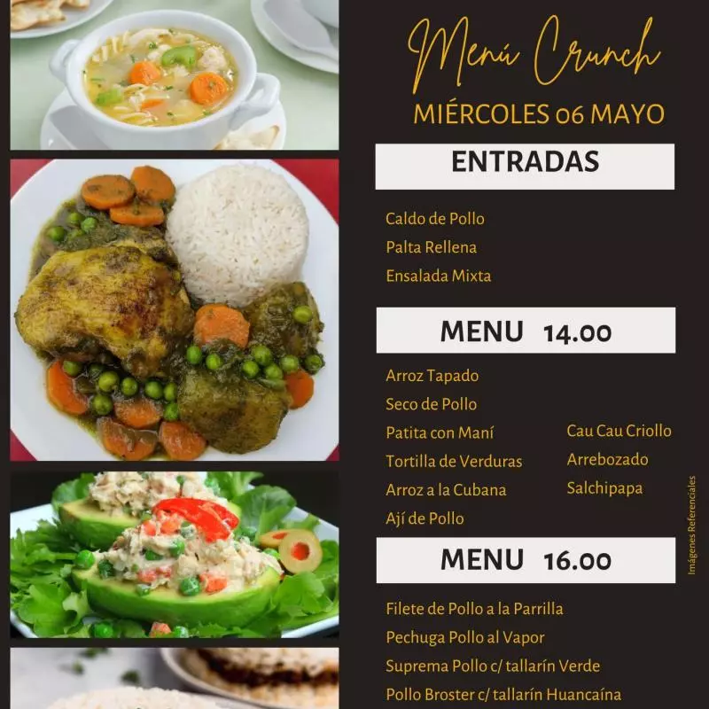 Menú 18.00 soles